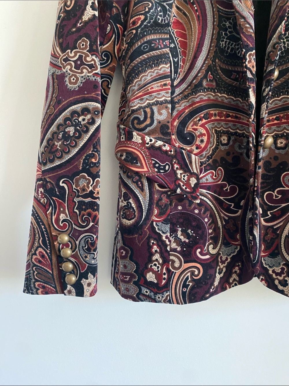 Nicole Miller Collection Paisley Tailored Blazer - Picture 4 of 10